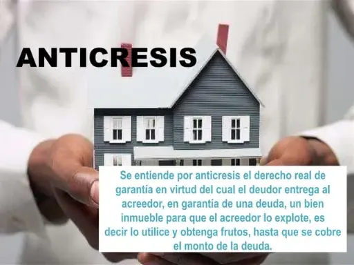 Anticresis por escritura